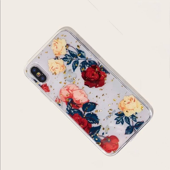 NWT! Transparent Floral Pattern iPhone X case. - Picture 2 of 3
